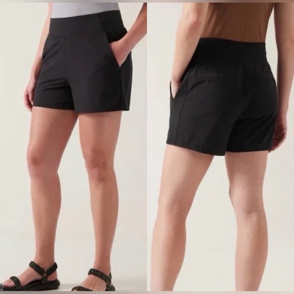 ATHLETA BROOKLYN SHORTS BLACK SIZE 10 #92 - Picture 4 of 4